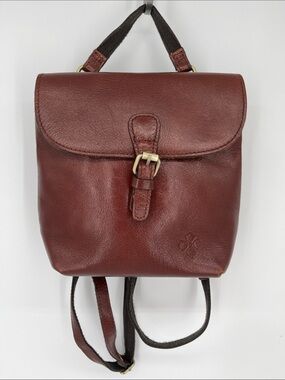 Patricia Nash Vatoni Convertible Brown Leather Backpack